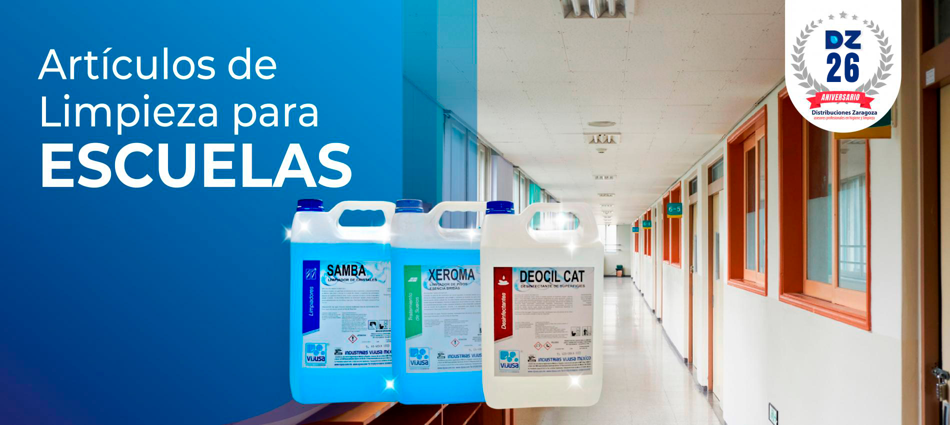 Productos de limpieza para Escuelas