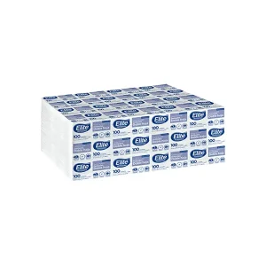 Toalla Interdoblada Elite Blanca H/D 21×24 cm